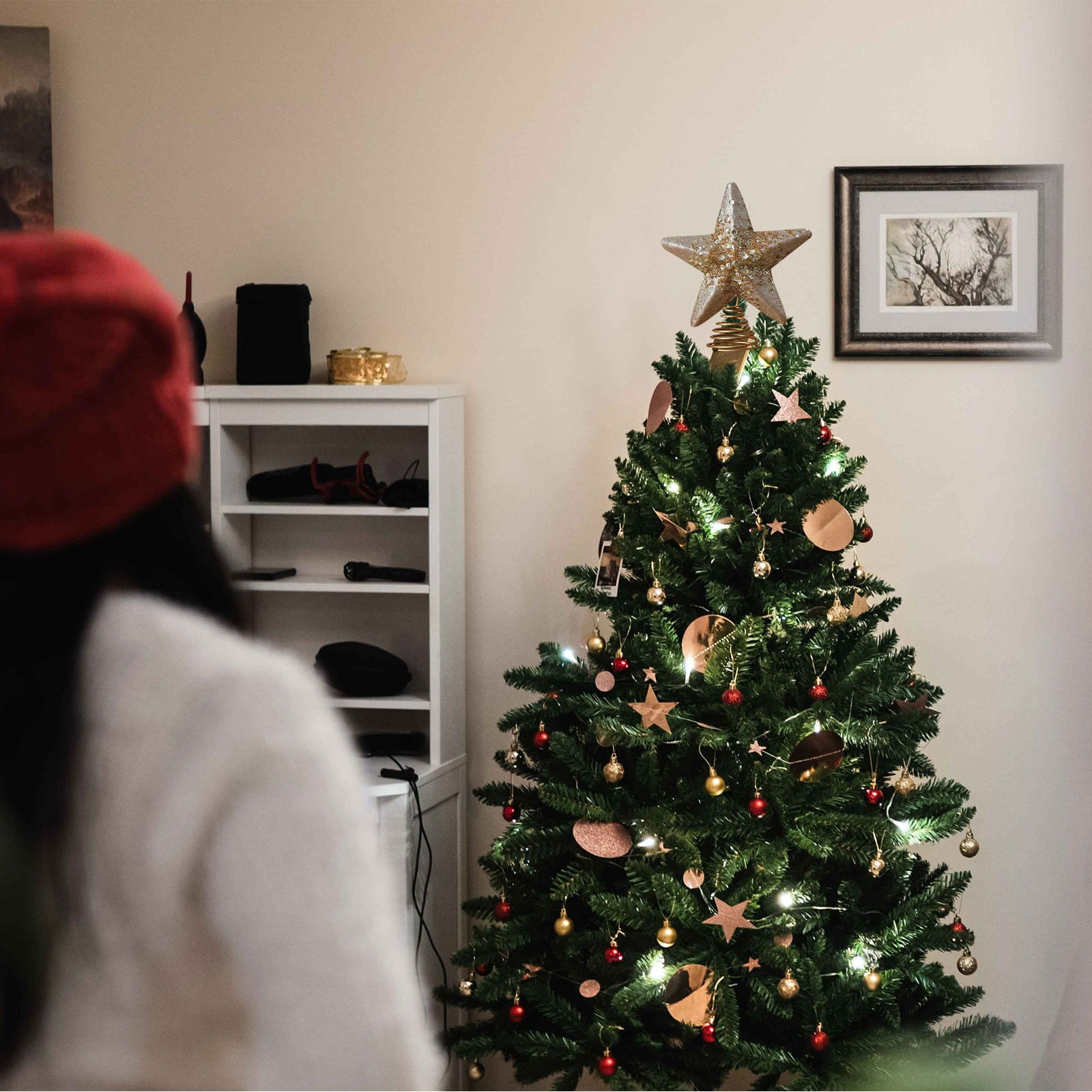 Star Tree Topper - شجرة عيد الميلاد أعلى ستار الديكور