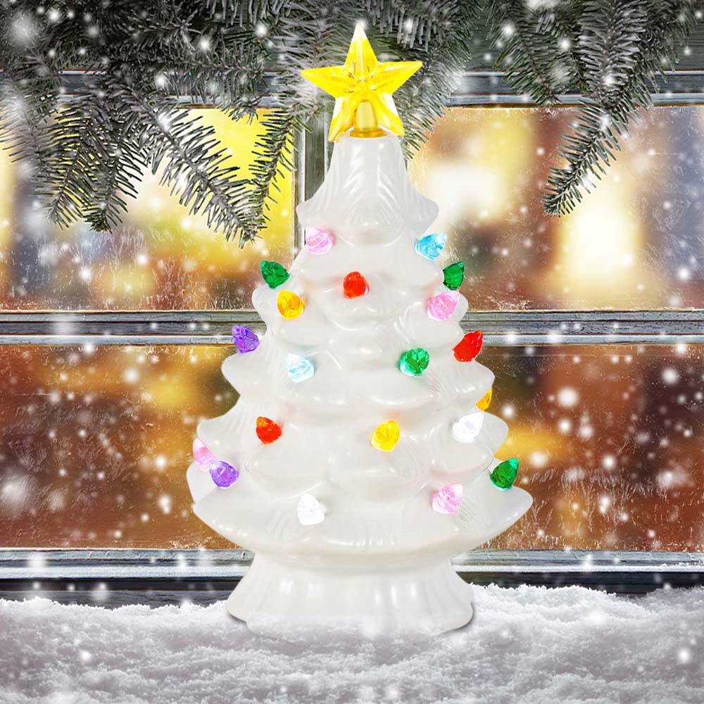 ديكور قرية سيراميك لعيد الميلا - مراجعة Star Tree Topper وسعره
