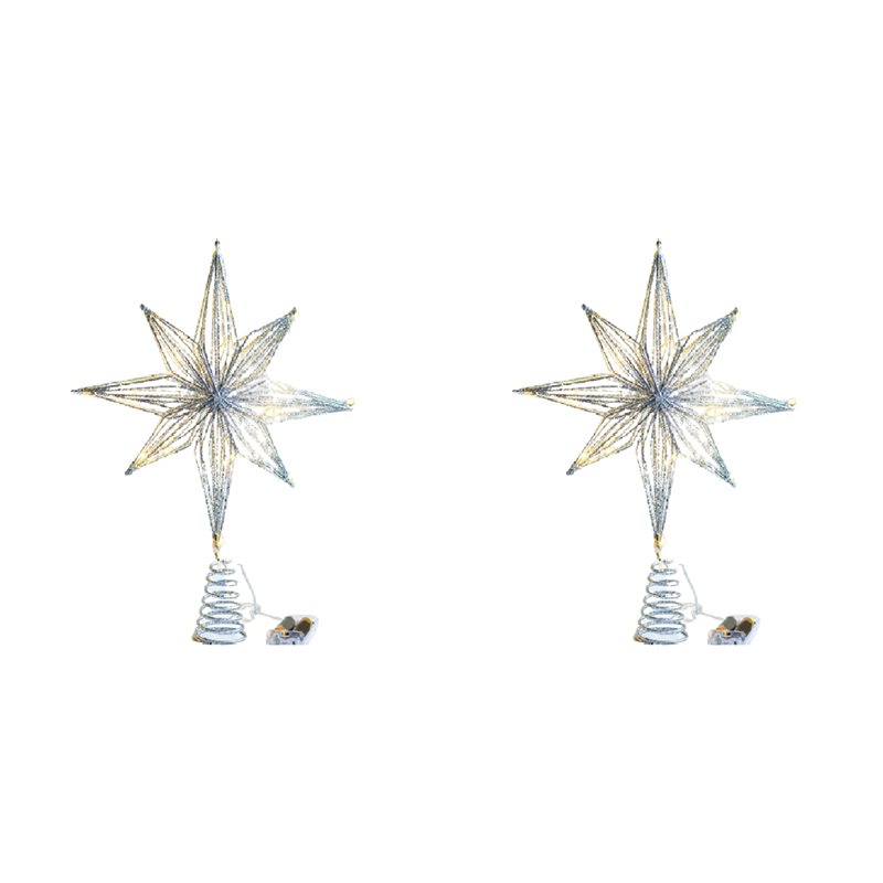 ABXF-2X شجرة عيد الميلاد القبع - مراجعة Star Tree Topper وسعره